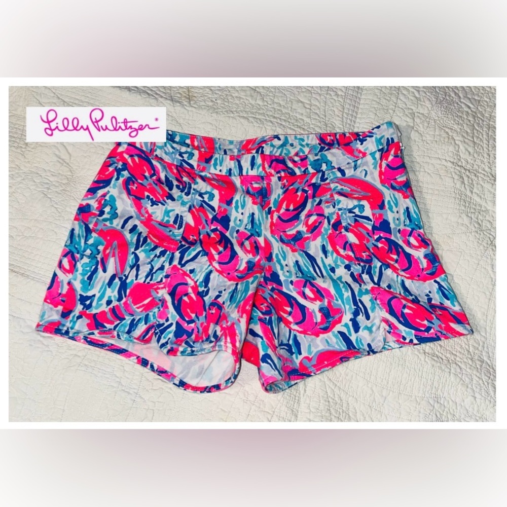 Lilly Pulitzer Shorts Hazelle Cosmic Coral sz 6 - Picture 2 of 10